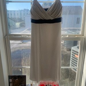 black and white polka dot dress y2k